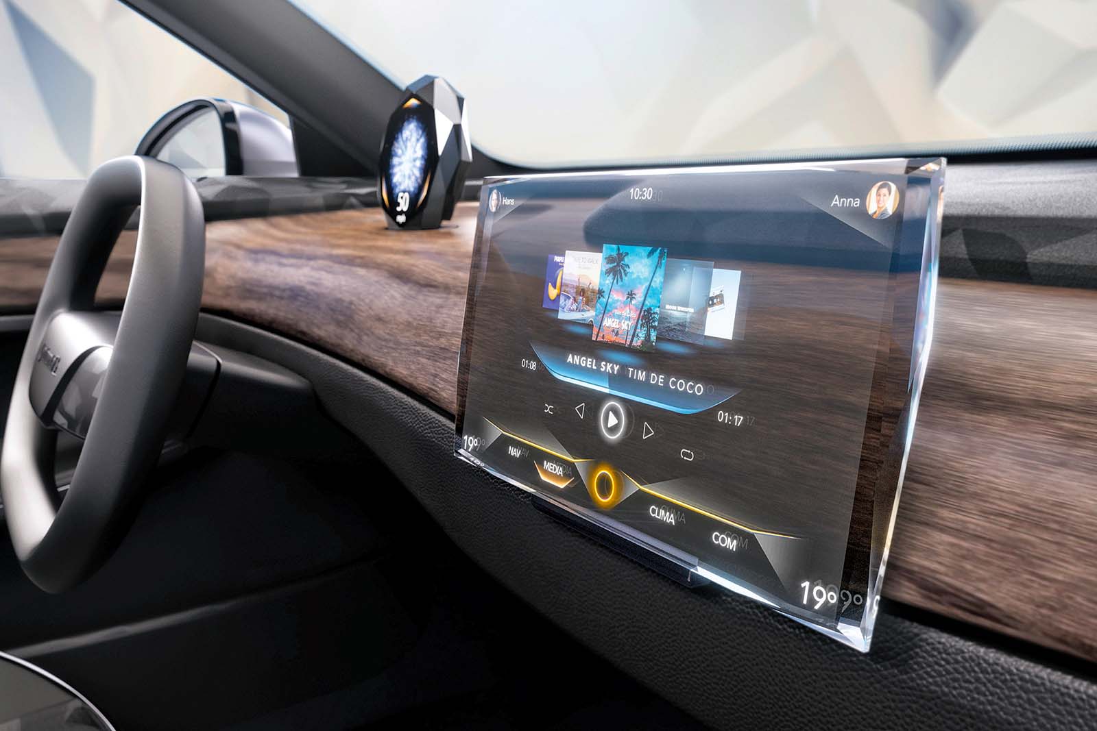 continental micro led crystal infotainment