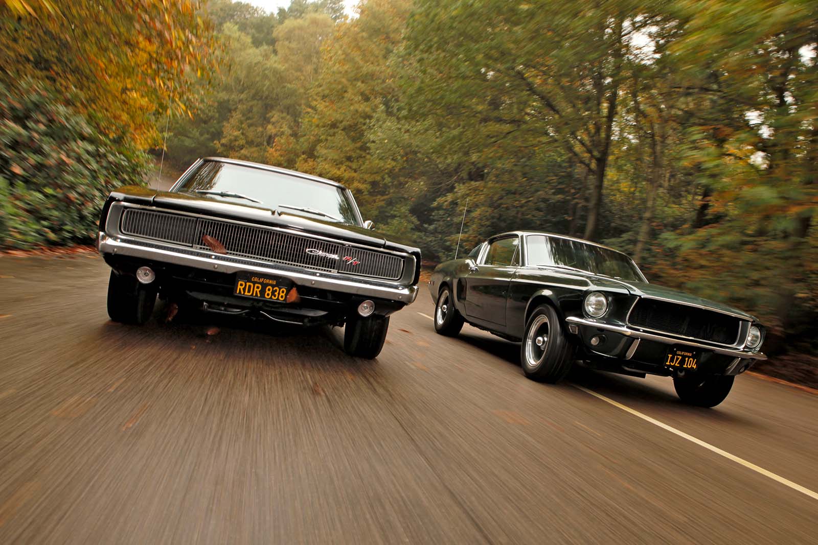 ford mustang bullitt and dodge charger