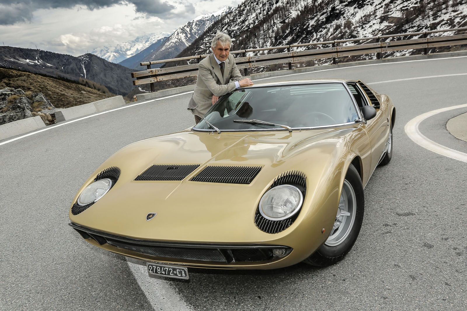 marcello gandini with lamborghini miura