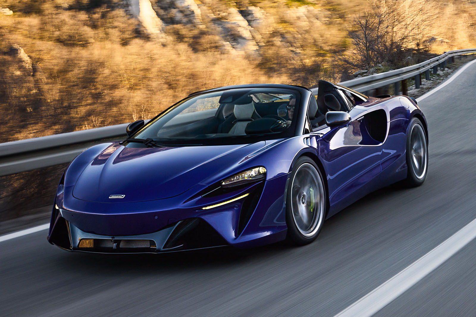 mclaren artura spider front three quarter lead